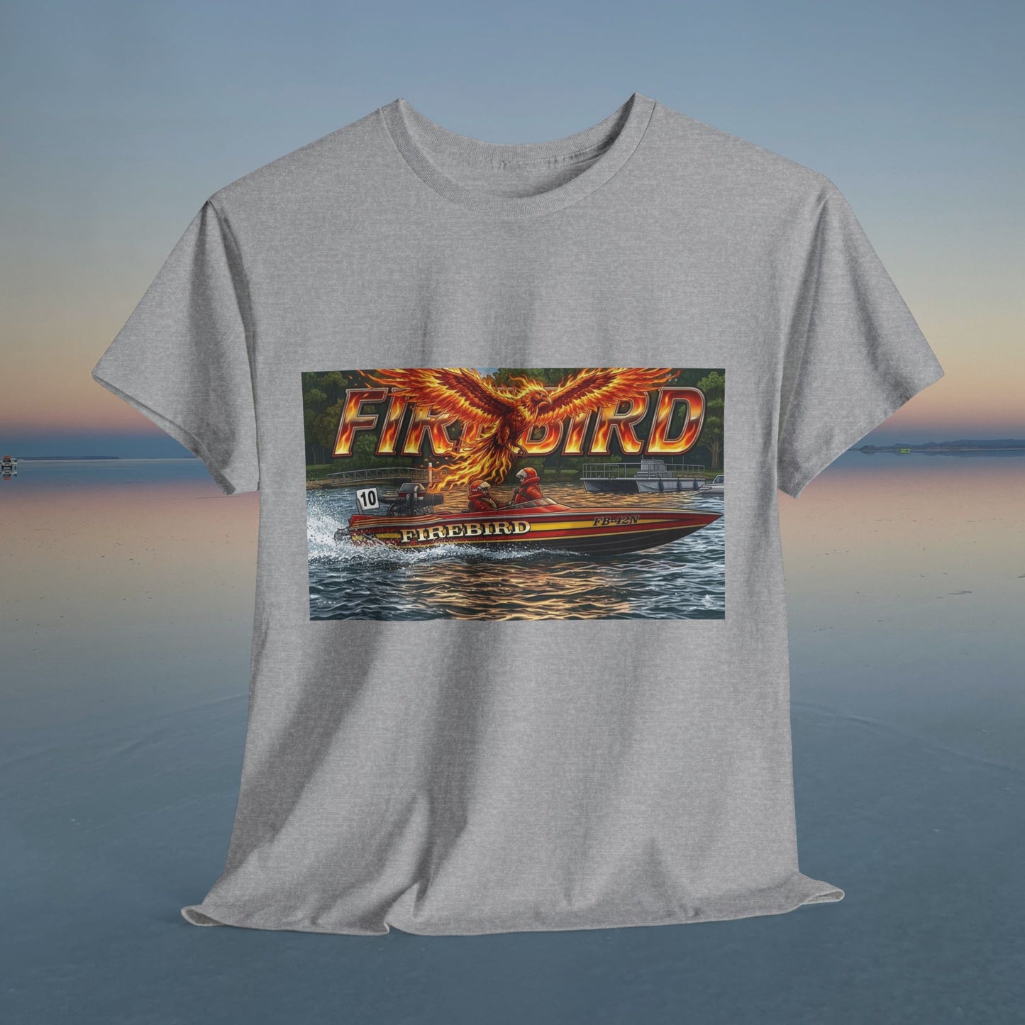 Australian Water Ski Racing Tribute Tee - Firebird