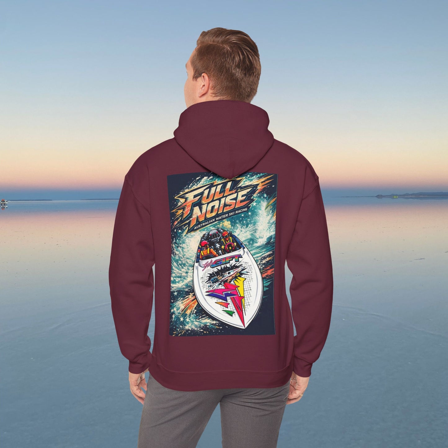 Gods Gift Water Ski Racing Hoodie | Powerboat Twin Turbo Retro Waterski Legend