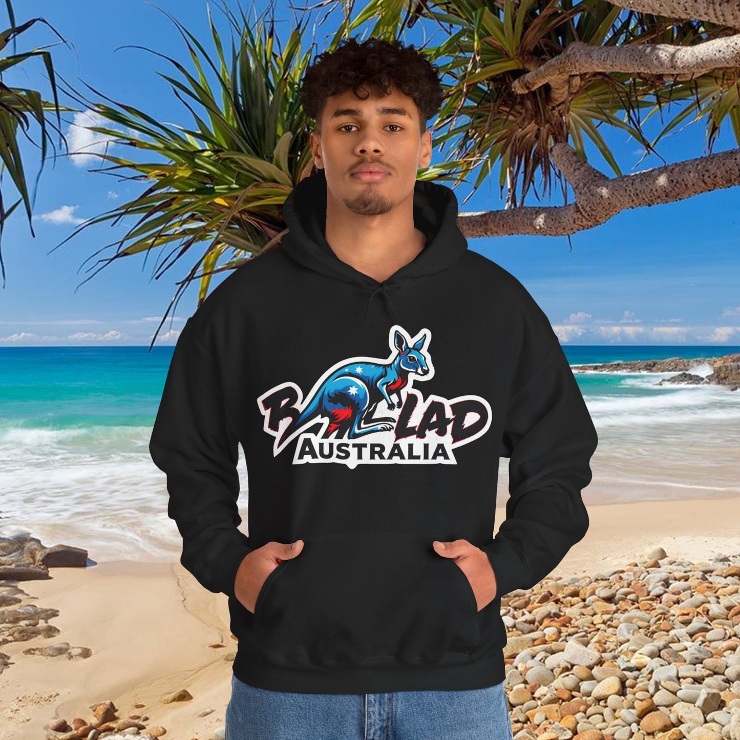Bad Lad Australia Ski Racing Roo Hoodie