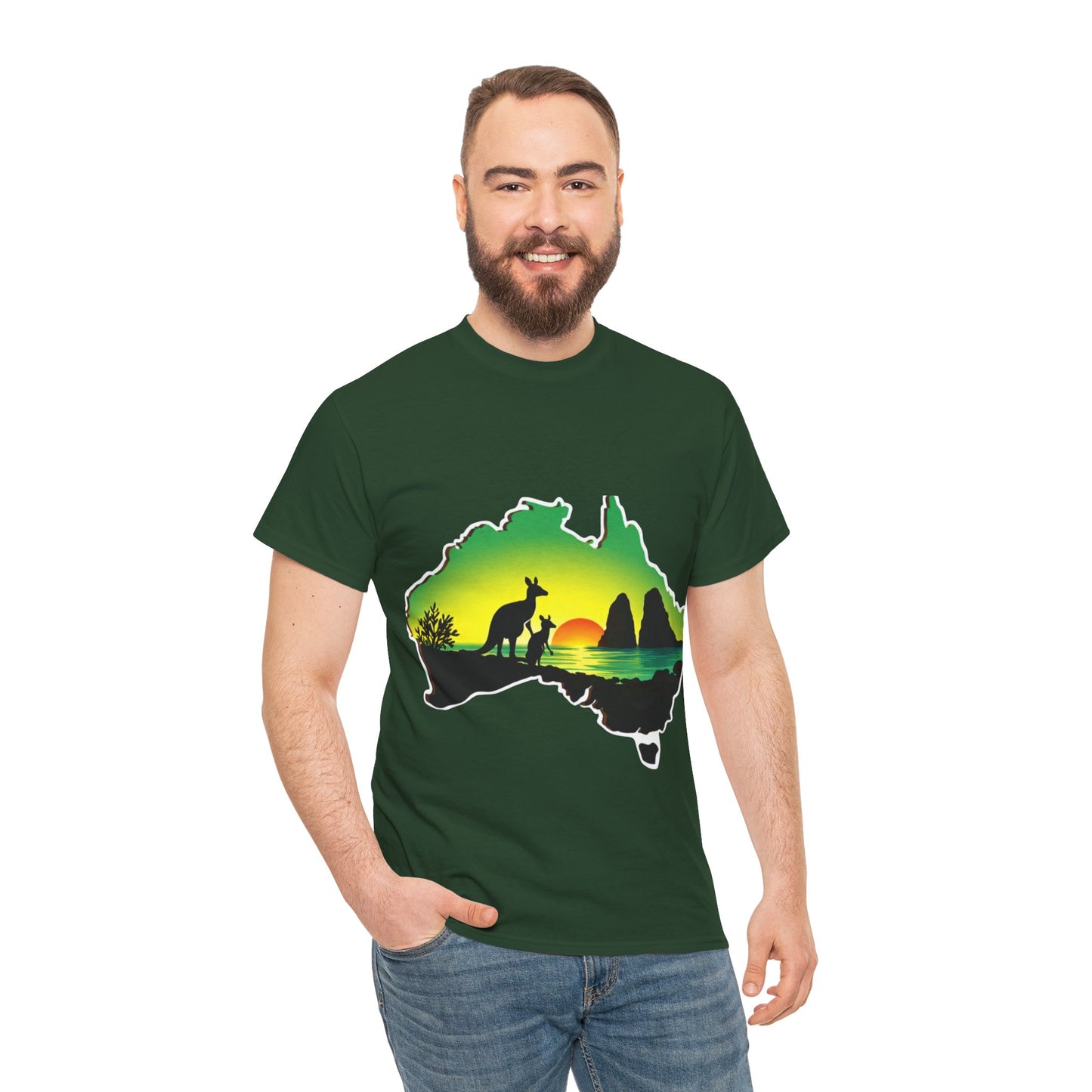 Bad Lad Map of Oz Kangaroo T-shirt