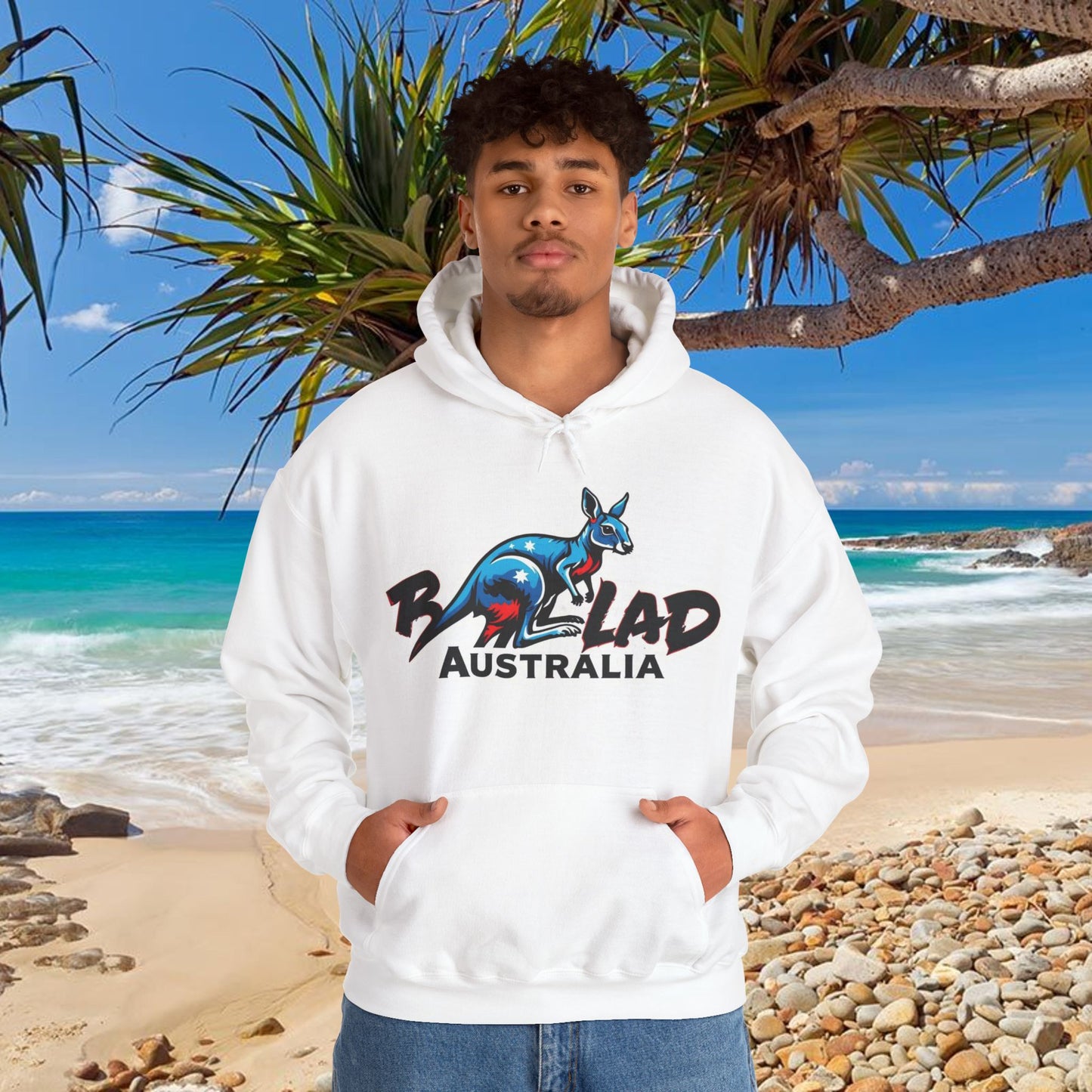 Bad Lad Australia Ski Racing Roo Hoodie