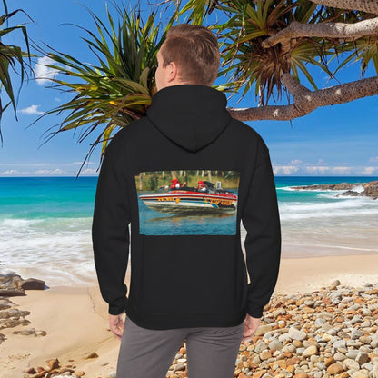 The Tribute Range - featuring the Iconic Top Gun. This Bad Lad Oz  Australian Water Ski Racing Hoodie, will keep you toasty warm.  sweatshirt