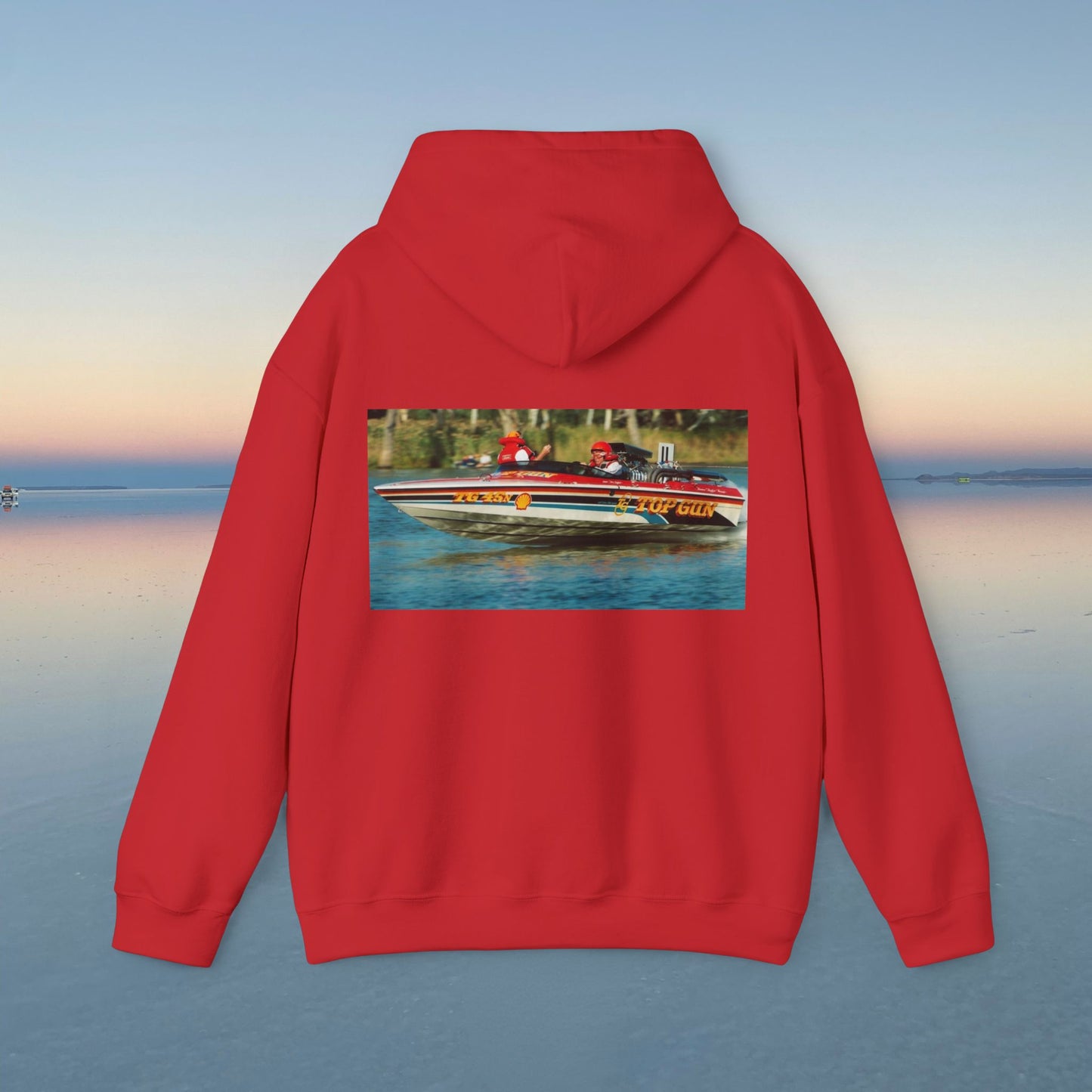 The Tribute Range - featuring the Iconic Top Gun. This Bad Lad Oz  Australian Water Ski Racing Hoodie, will keep you toasty warm.  sweatshirt