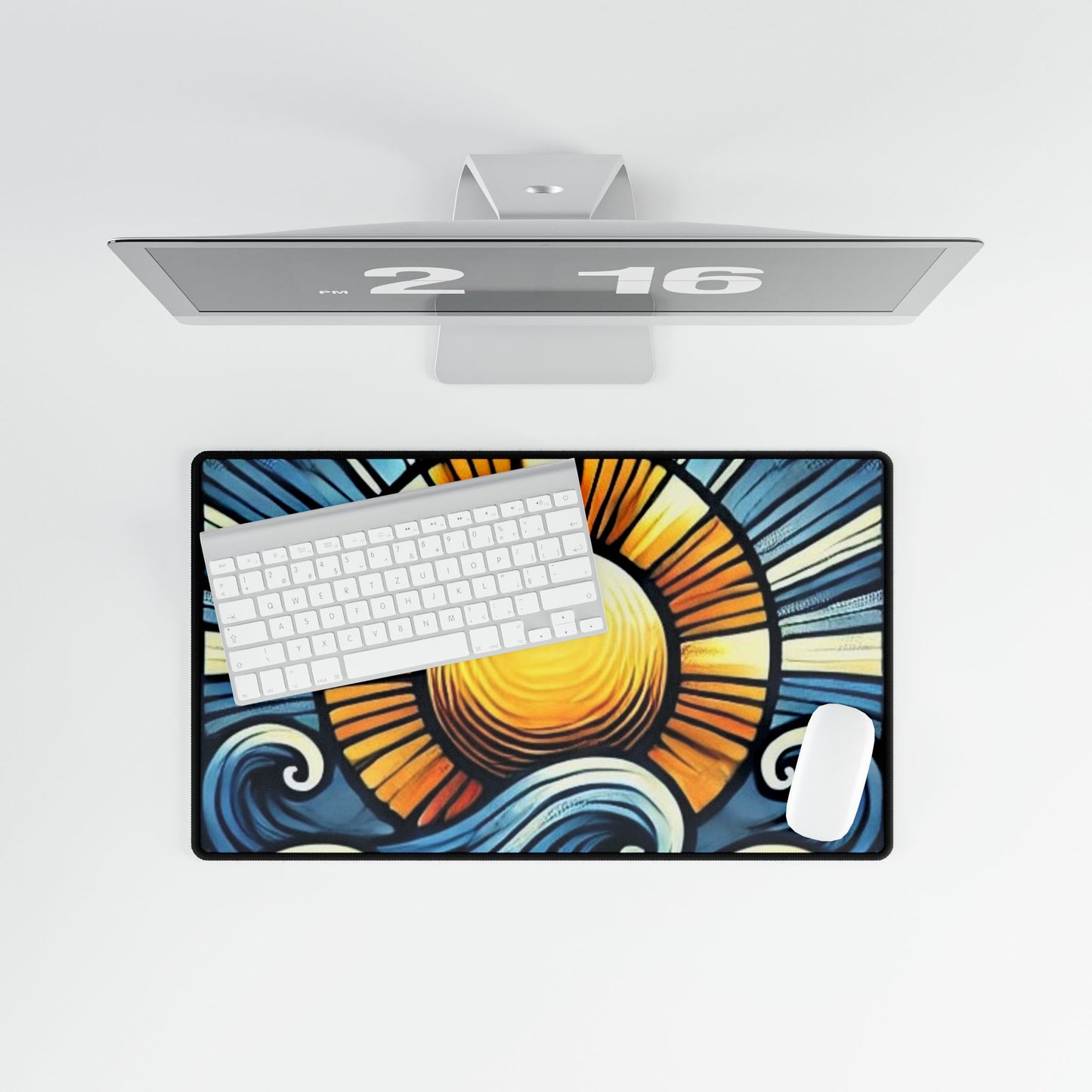 Blue Sun Computer Mouse Pad