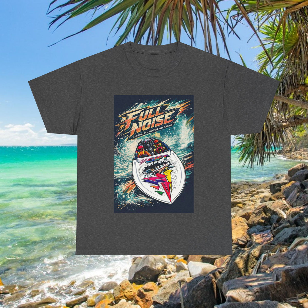 Gods Gift Australian Waterski Racing Boat Tribute Tee | Twin Turbo Old School Aussie Champion Game Changer