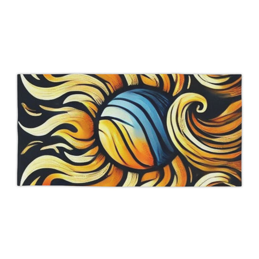 Sun Flames Beach Towel