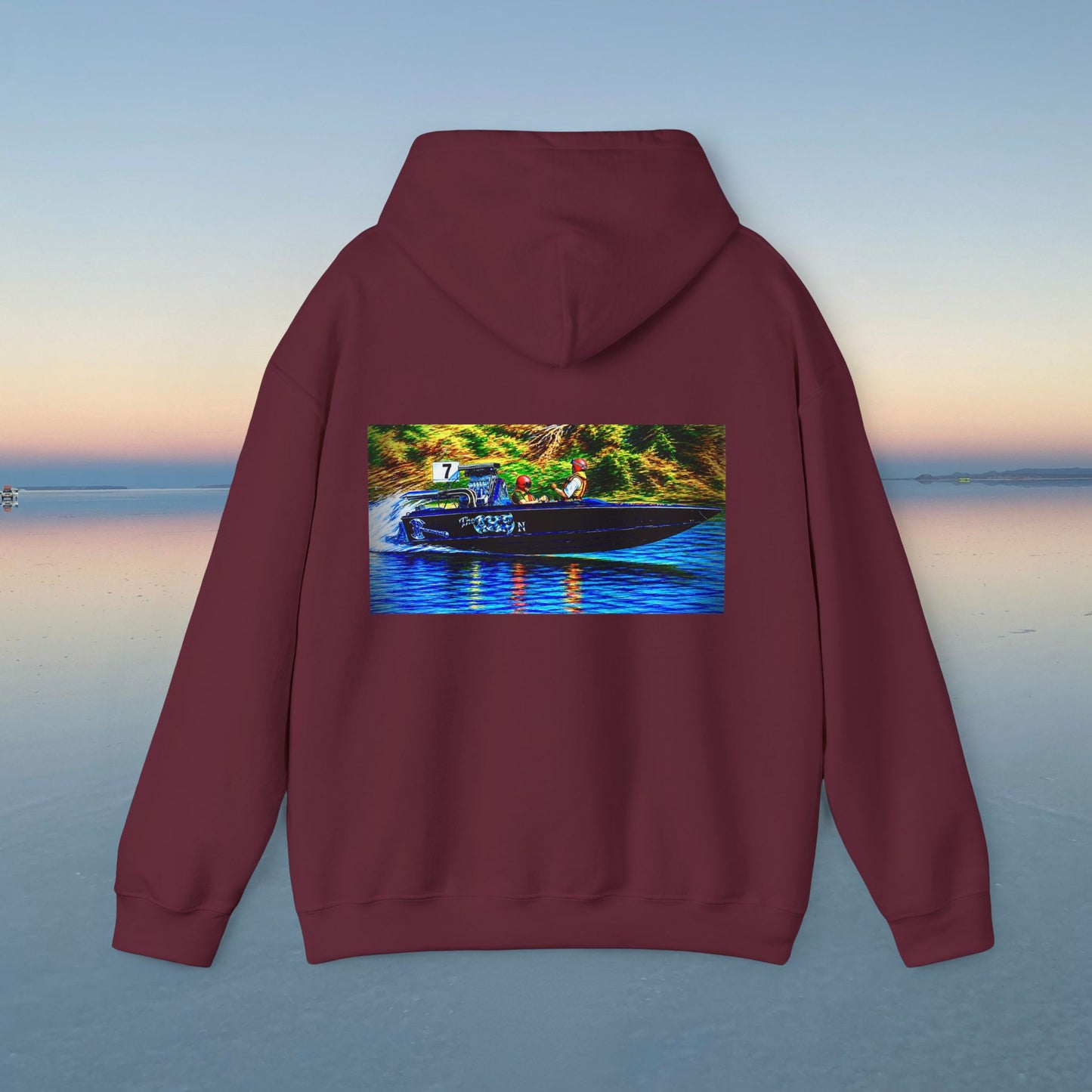 The Tribute Range - THE AXE -  Australian Water Ski Racing Hoodie. Bad Lad Oz has paid homage to the iconic THE AXE with our Tribute Collection