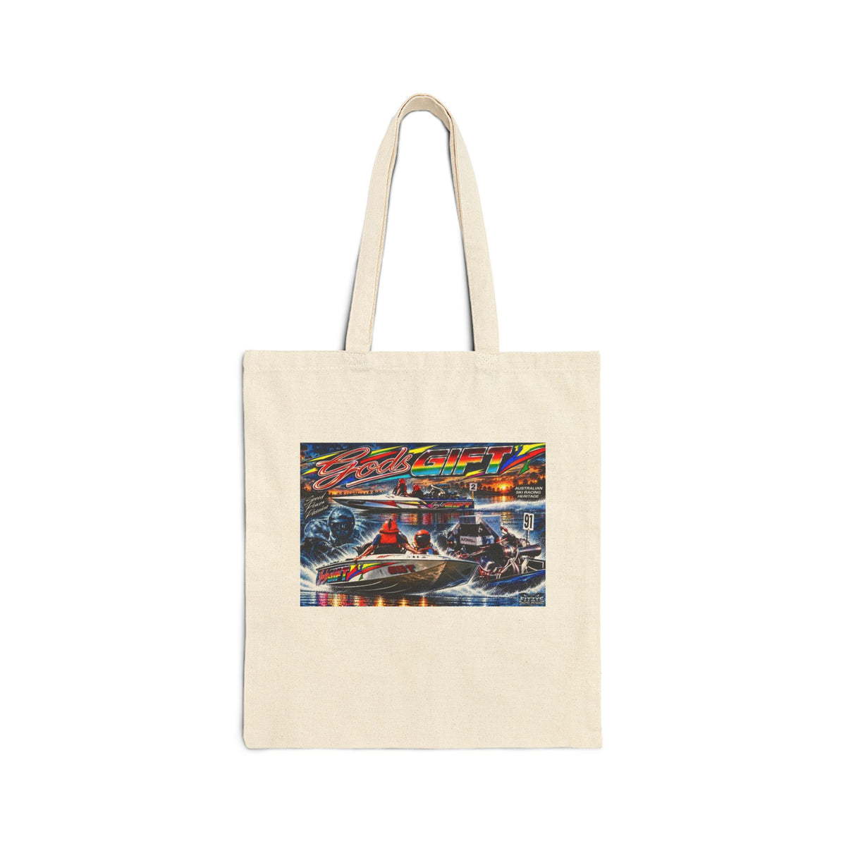 Gods Gift Canvas Tote Bag is a vivid and wild Tribute colour printed Bag with Dual Sided Printing to choose from