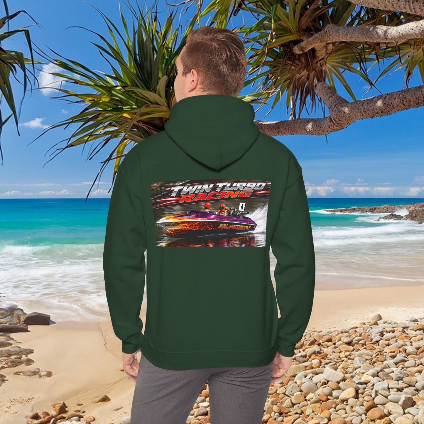 The Tribute Range - 🔥  BLAZEN’ 🔥 Australian Water Ski Racing Hoodie. Bad Lad Oz has paid homage to the iconic Blazen’ in memory of the late Noel Griffin