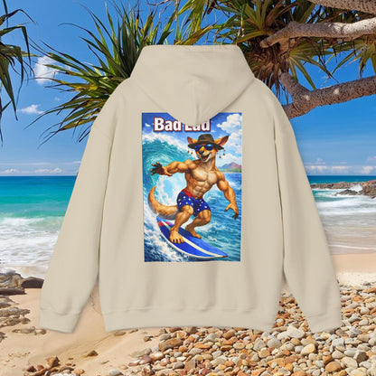 Bad Lad Oz Surfing Kangaroo Unisex Hoodie