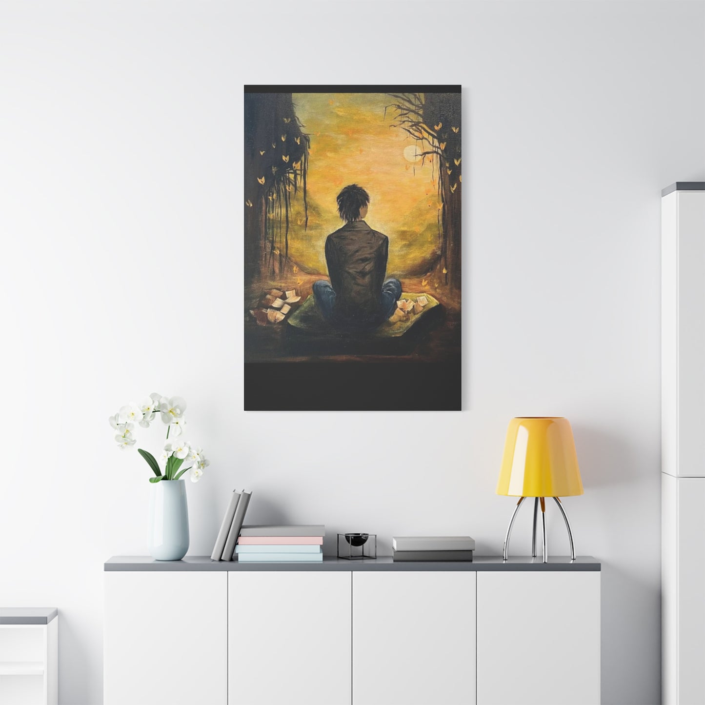 Hand Painted Canvas Wall Art Print - Serenity