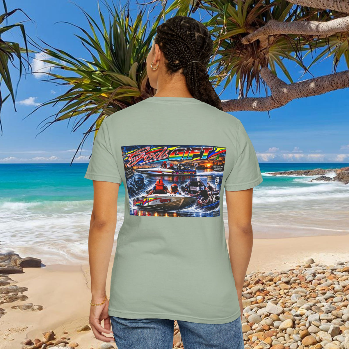 Gods Gift Tribute Tshirt Reverse Print Unisex
