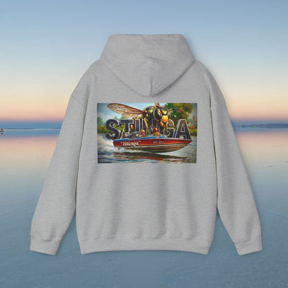 Copy of Copy of The Tribute Range - STINGA Australian Water Ski Racing Hoodie. Bad Lad Oz has paid homage to the iconic STINGA with our Tribute Collection