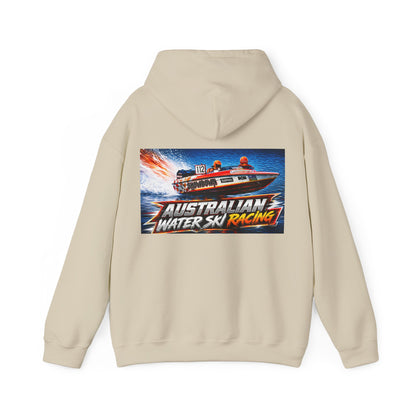Australian Water Ski Racing Old School legend SHOWDOWN, is featured on this Bad Lad Tribute hoodie sweatshirt