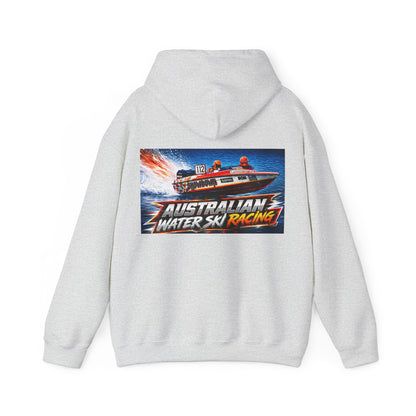 Australian Water Ski Racing Old School legend SHOWDOWN, is featured on this Bad Lad Tribute hoodie sweatshirt