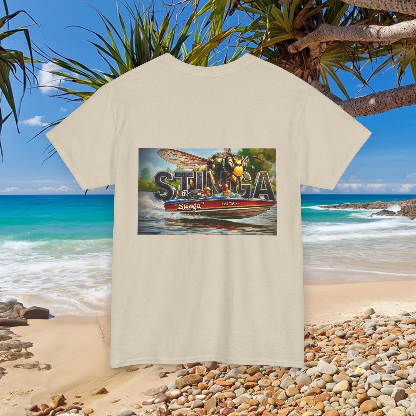 STINGA Australian Water Ski Racing Tribute T-shirt celebrating the incredible success of the Connelly known as simply LEGEND in ski racing