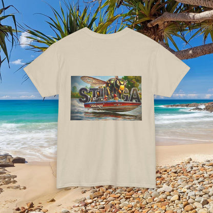 STINGA Australian Water Ski Racing Tribute T-shirt celebrating the incredible success of the Connelly known as simply LEGEND in ski racing