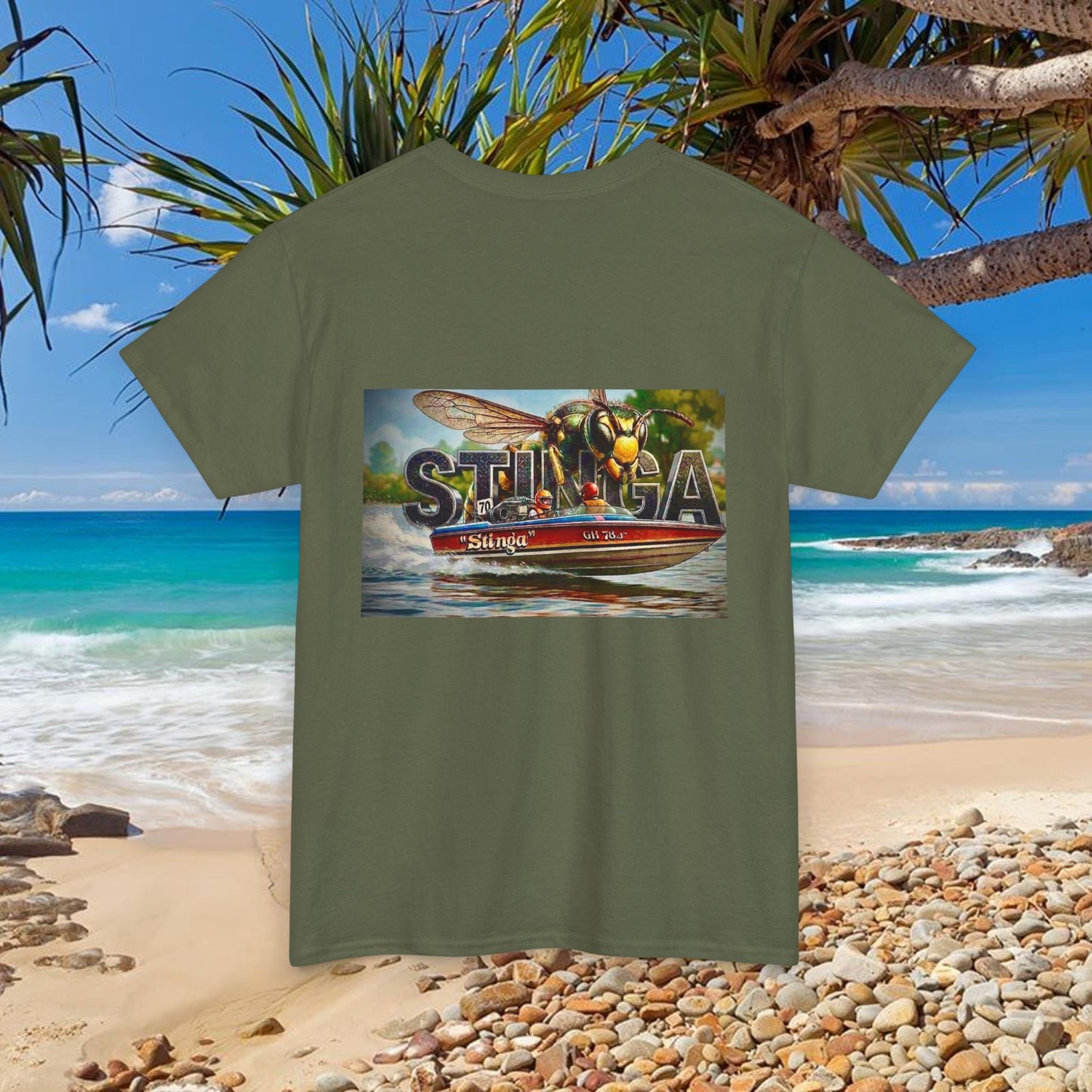 STINGA Australian Water Ski Racing Tribute T-shirt celebrating the incredible success of the Connelly known as simply LEGEND in ski racing