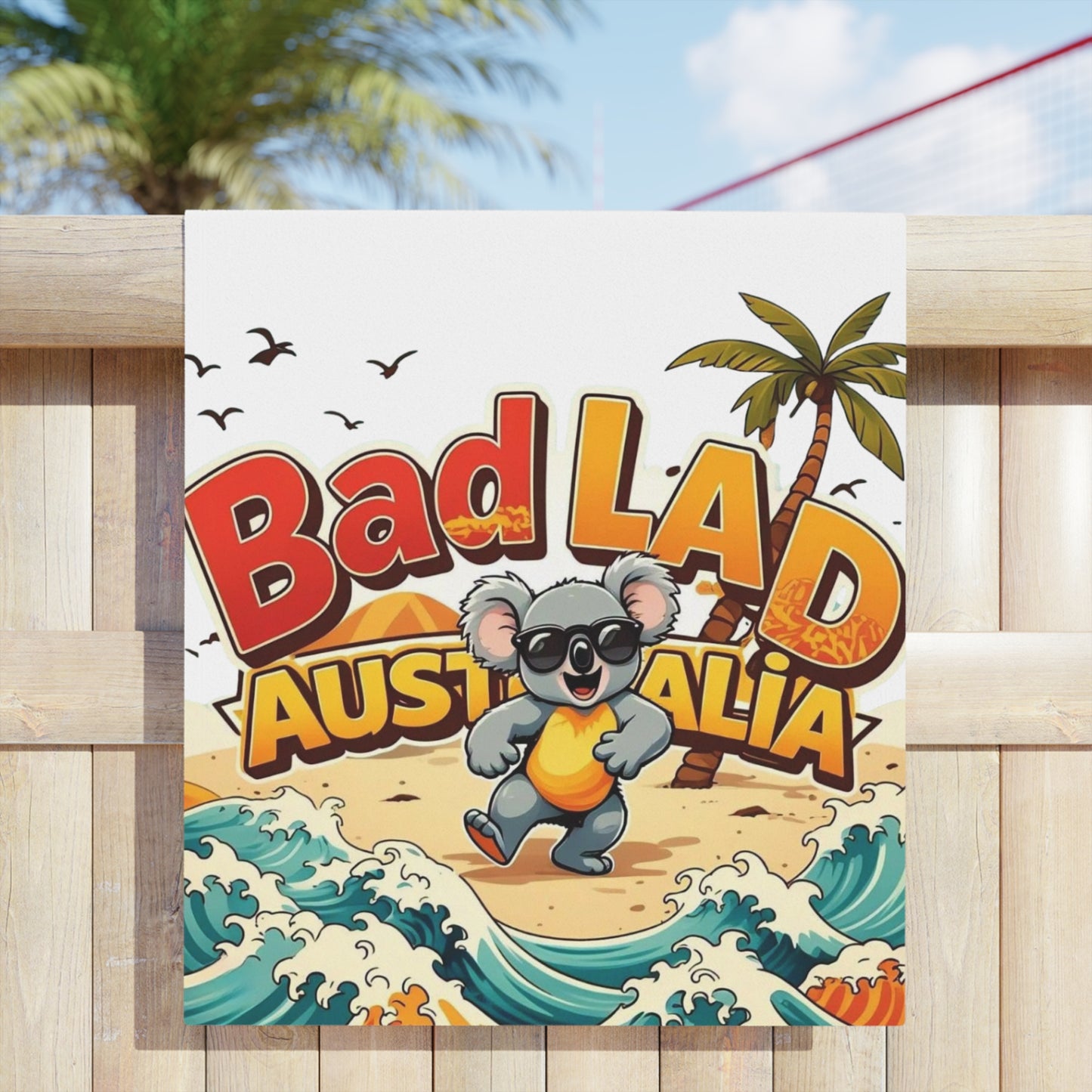 Bad Lad Australia Koala Beach Towel