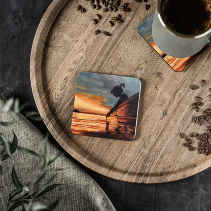 Reflection Cork Drink Coasters