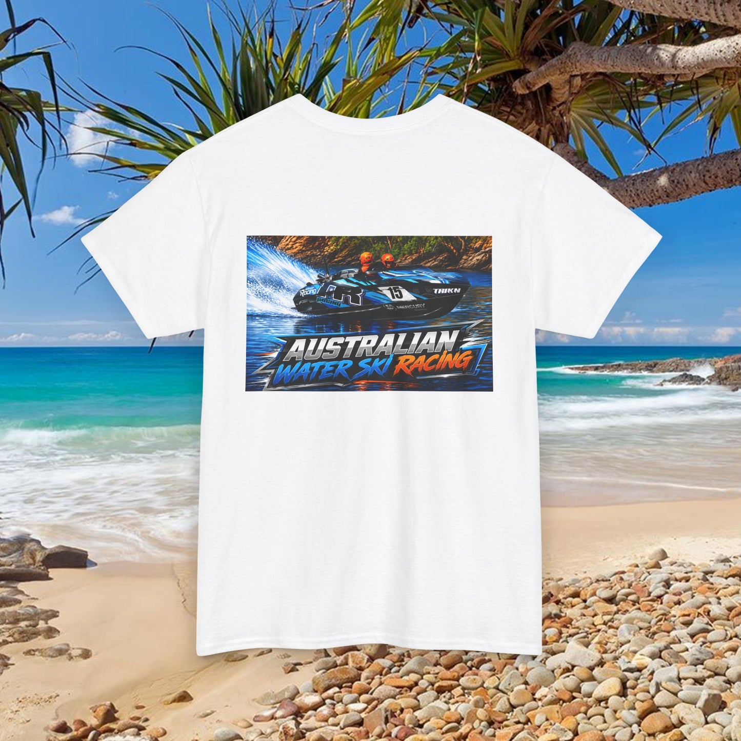 Australian Water Ski Racing Tee featuring the Champion Team from TR  Waterski Race T-shirts