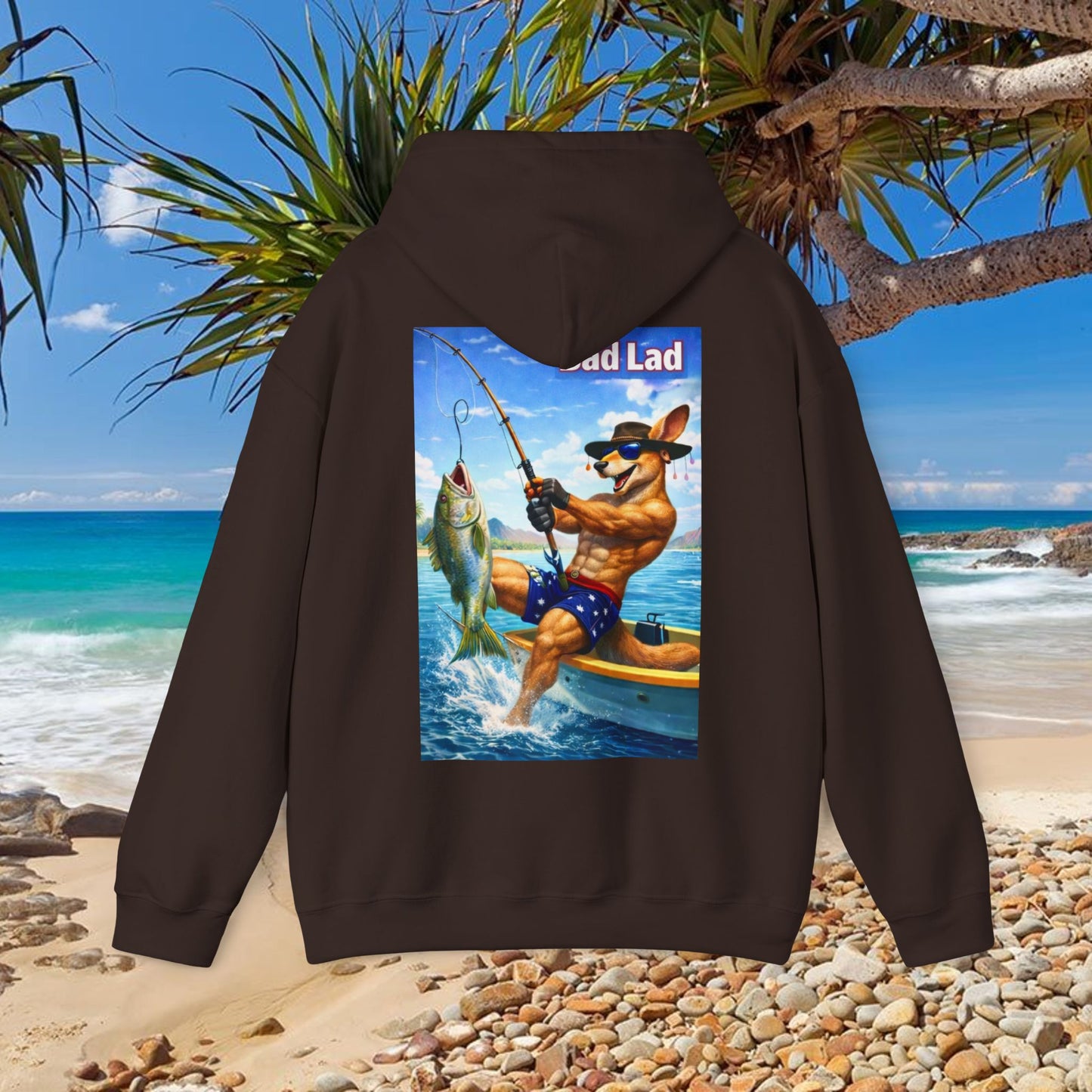 Bad Lad Oz Action Roo Fishing Hoodie