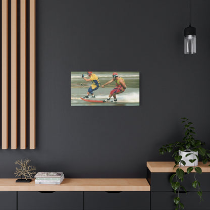 The Bird Water Skiing Canvas Wall Art