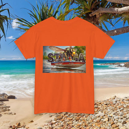 STINGA Australian Water Ski Racing Tribute T-shirt celebrating the incredible success of the Connelly known as simply LEGEND in ski racing