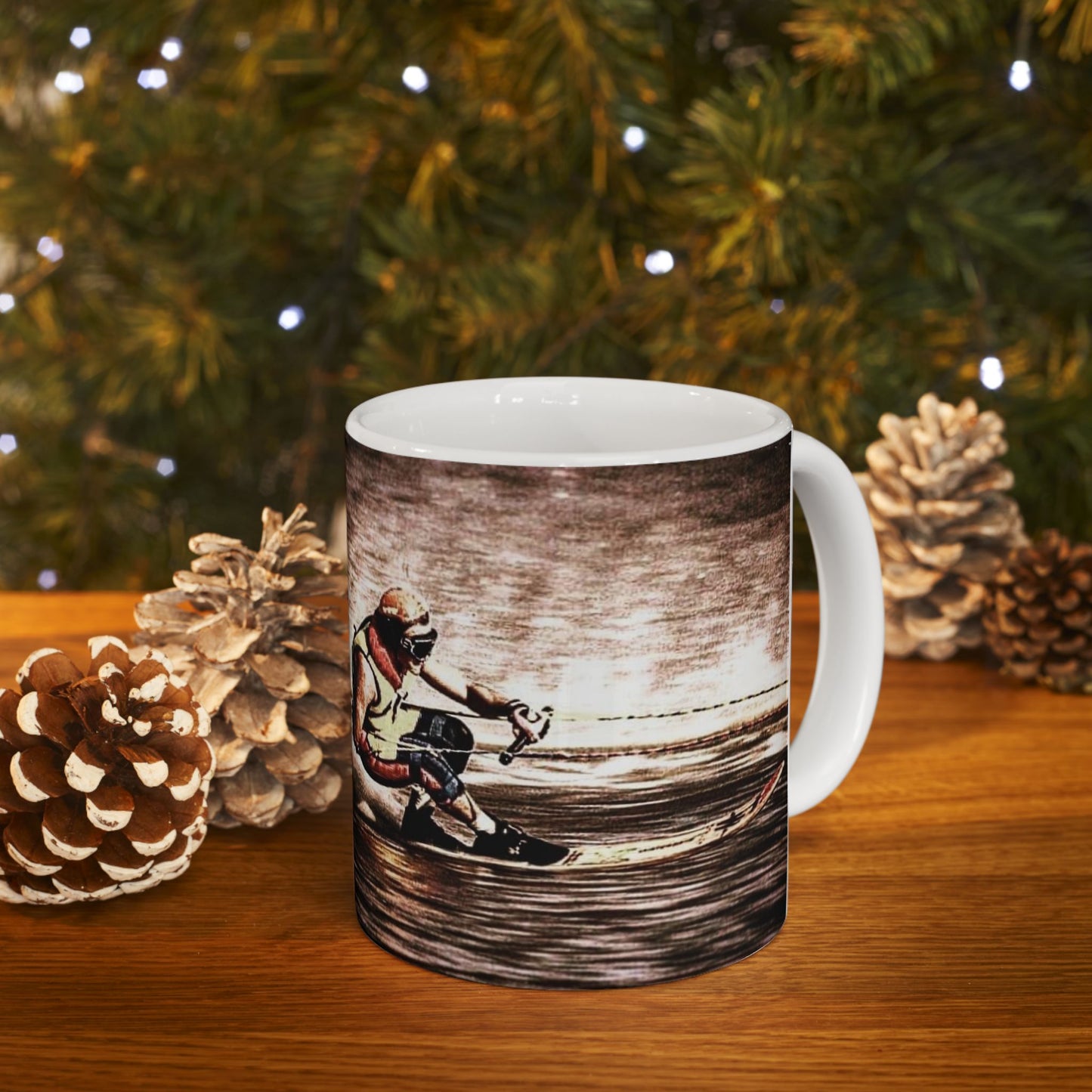 Iconic Down Low Water Ski Racing Mug