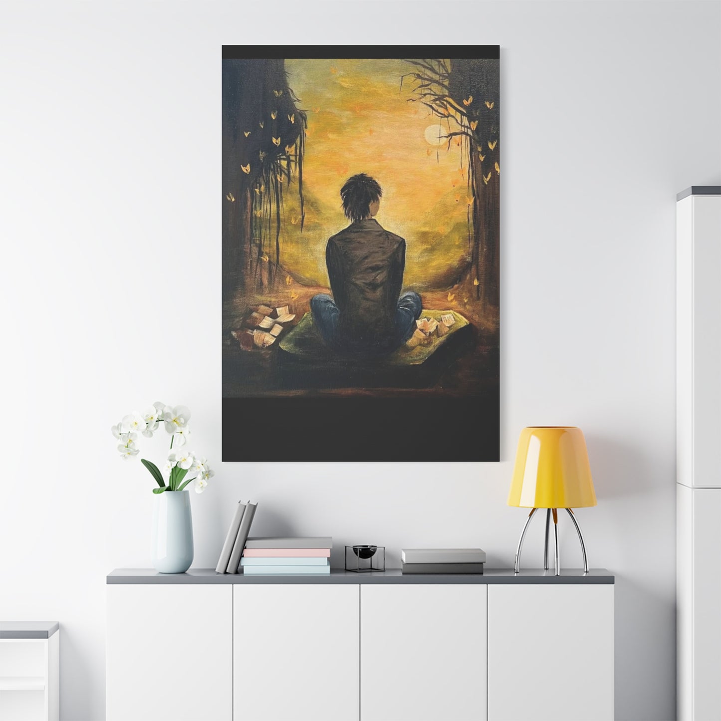 Hand Painted Canvas Wall Art Print - Serenity