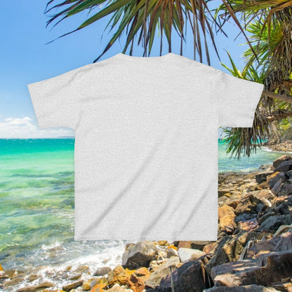 Bad Lad Australia Beach Bum Kids Unisex Tee - Fun, Aussie Pride Kids T-Shirt, featuring a Vibrant and Colourful Summer design