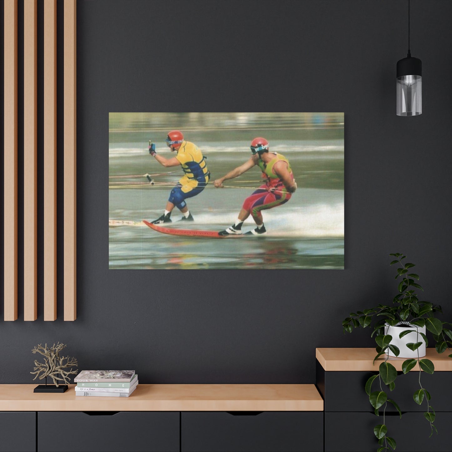 The Bird Water Skiing Canvas Wall Art