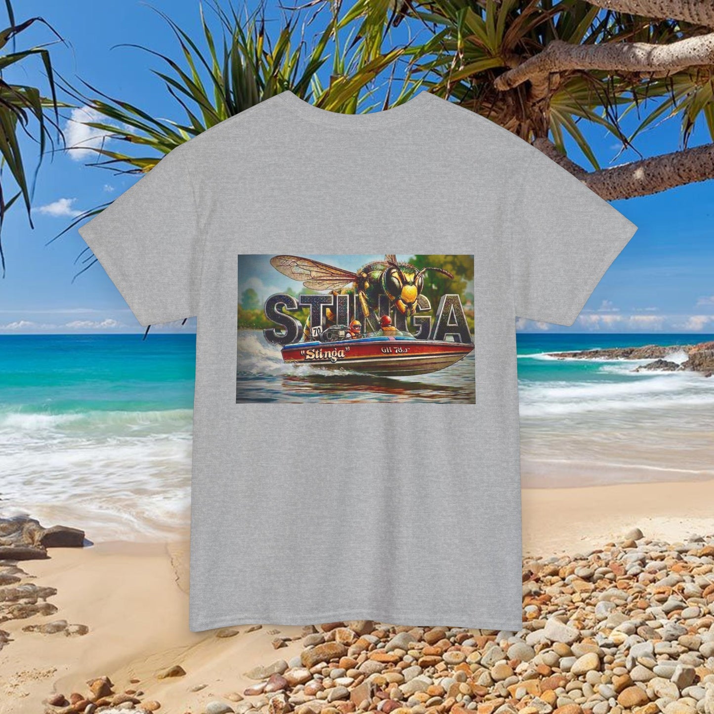 STINGA Australian Water Ski Racing Tribute T-shirt celebrating the incredible success of the Connelly known as a LEGEND in ski racing