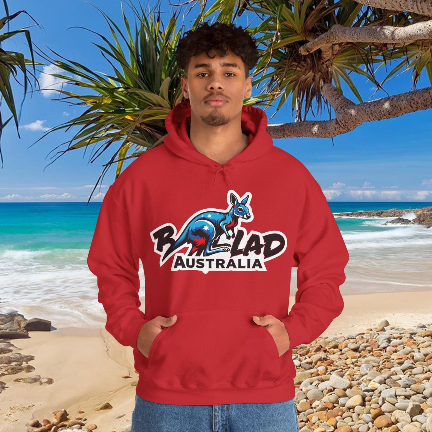 Bad Lad Australia Ski Racing Roo Hoodie