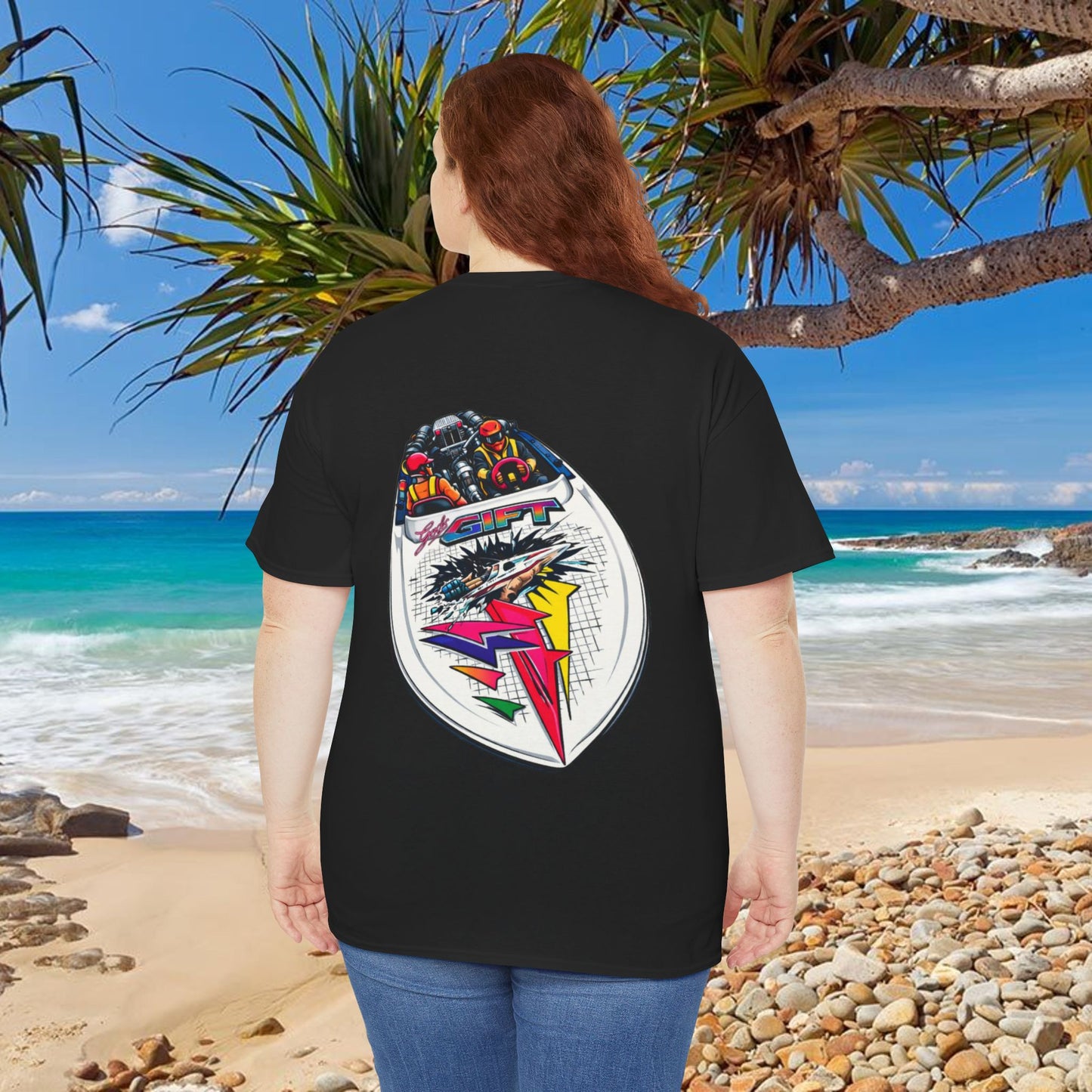 LIMITTED ADDITION Gods Gift Front & Back Waterski Racing Tribute Tee | Twin Turbo Old School Aussie Champion Game Changer