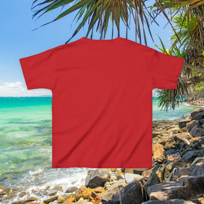 Bad Lad Australia Beach Bum Kids Unisex Tee - Fun, Aussie Pride Kids T-Shirt, featuring a Vibrant and Colourful Summer design