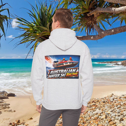 Australian Water Ski Racing Old School legend SHOWDOWN, is featured on this Bad Lad Tribute hoodie sweatshirt