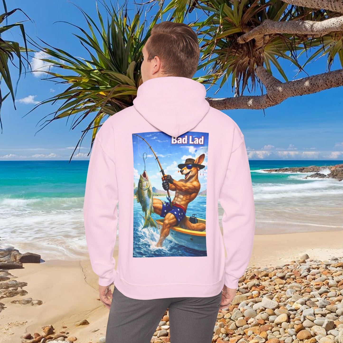 Bad Lad Oz Action Roo Fishing Hoodie
