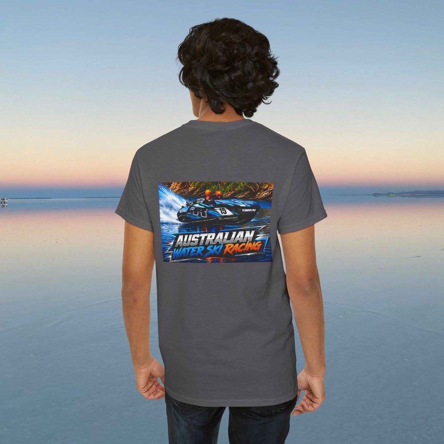 TR Australian Water Ski Racing Tribute Tee featuring the Champion Team