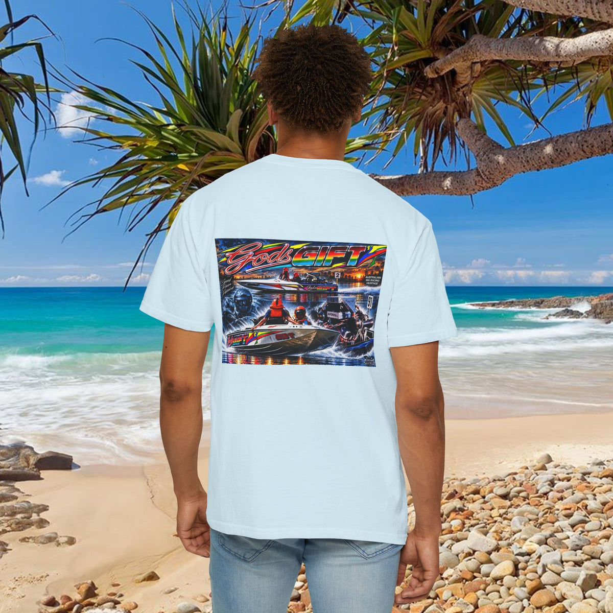 Gods Gift Tribute Tshirt Reverse Print Unisex