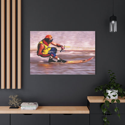Australian Water Skiing Canvas Wall Art - Down Low