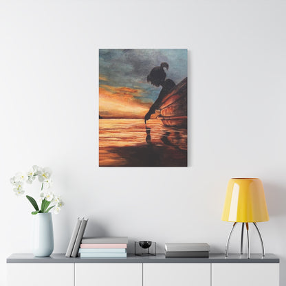 Hand Painted Canvas Wall Art Print - Reflection