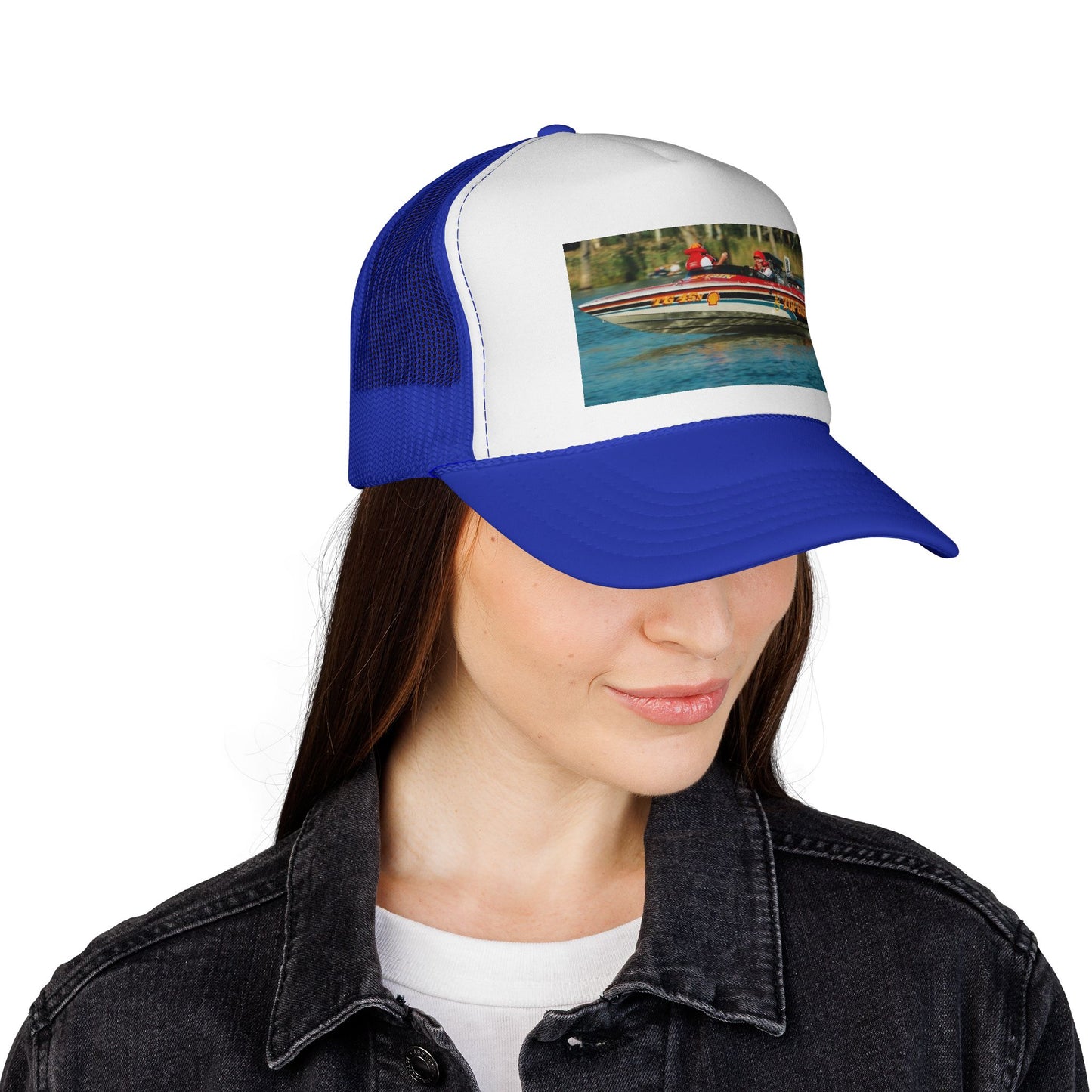 Australian Water Ski Racing Tribute Trucker Cap - TOP GUN ✈️ Bad Lad Oz celebrates the incredible success of the ski racing titan itself.