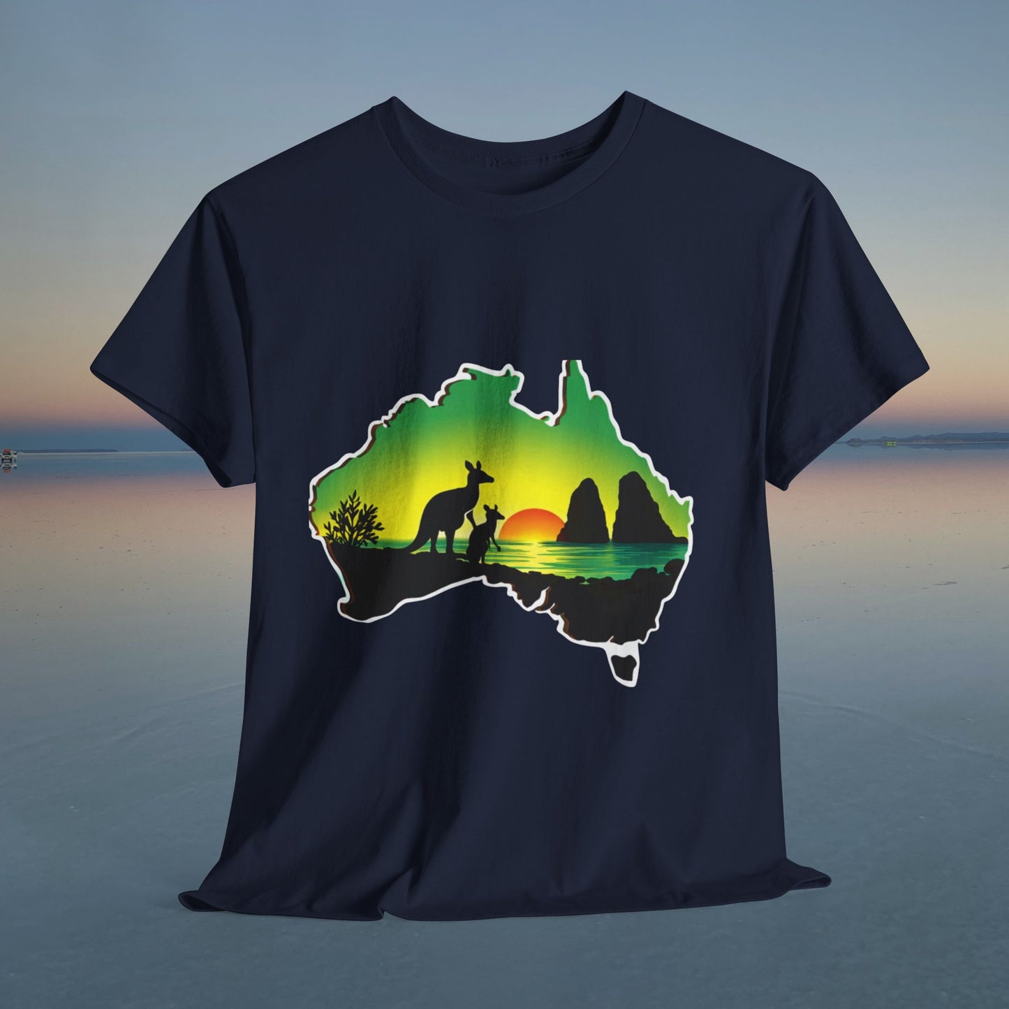 Bad Lad Map of Oz Kangaroo T-shirt