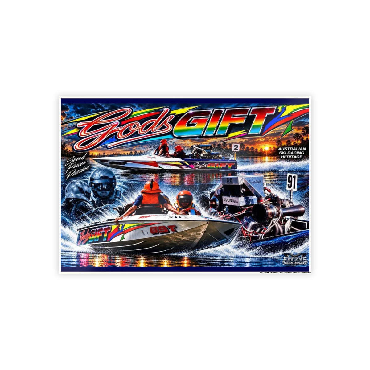 Gods Gift High-Gloss Tribute Poster - Bad Lad Exclusive