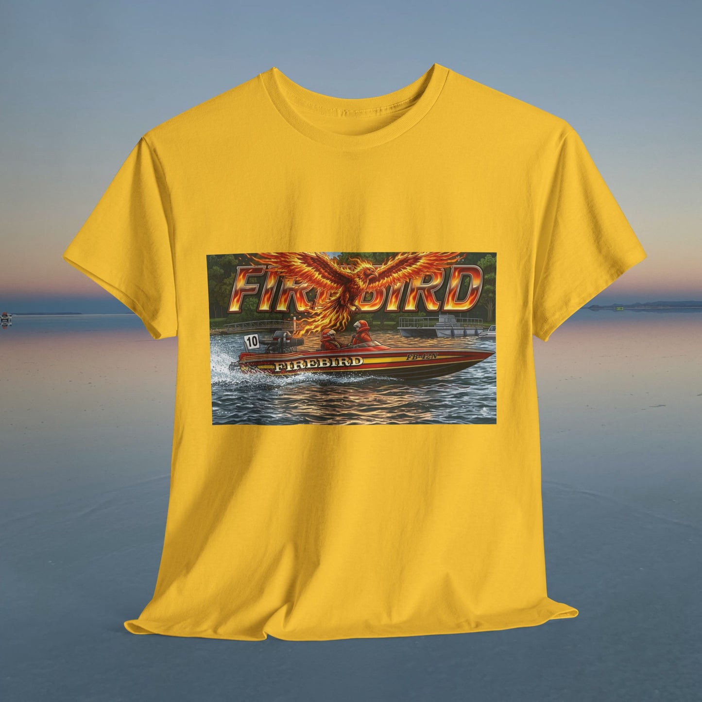 Australian Water Ski Racing Tribute Tee - Firebird