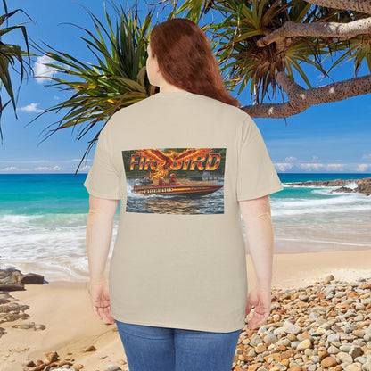 FIREBIRD Australian Water Ski Racing Tribute T-shirt celebrating a favourite of the sport globally for multiple decades and Championships