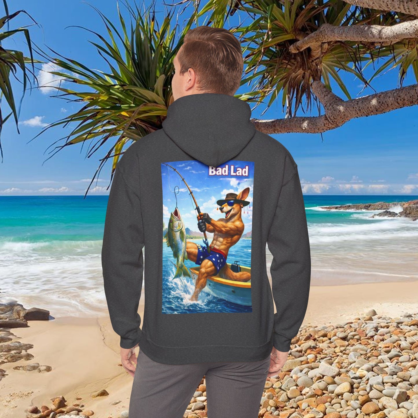 Bad Lad Oz Action Roo Fishing Hoodie