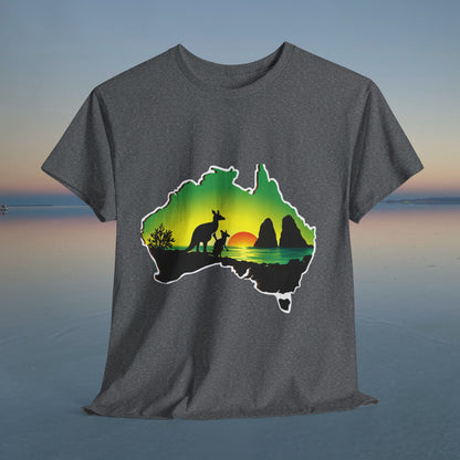 Bad Lad Map of Oz Kangaroo T-shirt