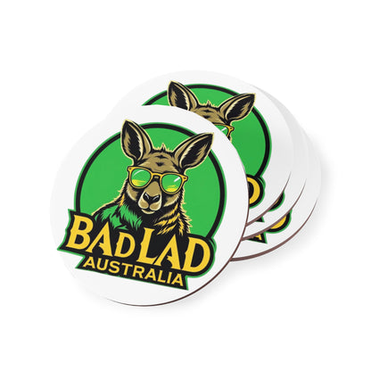 Bad Lad Bad Roo Cork Drink Coasters